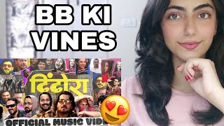 Dhindora  Official Music Video  BB Ki Vines REACTION [upl. by Ehudd]