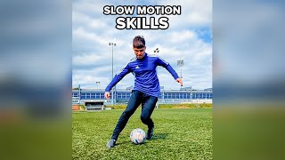 3 famous football skills in super slow motion [upl. by Jessi]