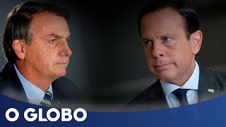 Coronavírus a briga entre Bolsonaro e João Doria [upl. by Xonnel568]