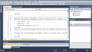 Visual Basic Tutorial  166  Animating Graphics [upl. by Eloci]