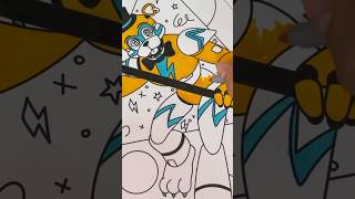 Coloring Glamrock Freddy From Five Nights At Freddy’s  Relaxing Coloring Video 4K [upl. by Molly42]