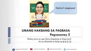 UNANG HAKBANG SA PAGBASA  Pagsasanay 2  Teacher Gerry [upl. by Gurtner]