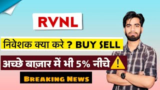 और कितनी होगी गिरावट 🤔 RVNL Share News Today • RVNL Share News • RVNL Share [upl. by Switzer898]