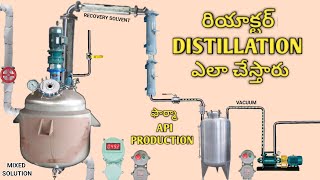 distillation process in pharmacuitical api industry  vacuum distillation  pharma api [upl. by Aivatnahs]