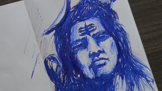 Timelapse video Day21 shorts timelapse shortvideo mahadev timelapse painting [upl. by Ardnasirhc]