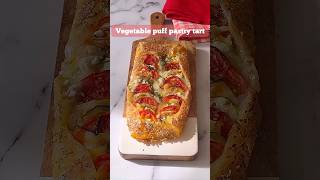 Easy Vegetable Puff Pastry Tart Recipe  Perfect Appetizer or Snack [upl. by Hoeve]