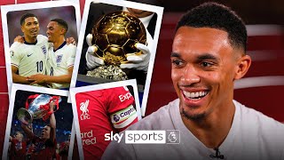 Ballon DOr or trophy with England 🤔  Trent AlexanderArnold The Sticker Book Challenge [upl. by Sabsay]