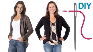 DIY Blazer Blazer nähen für Anfänger – DIY Schnittmuster Damenblazer quotLiloquot [upl. by Oaht]