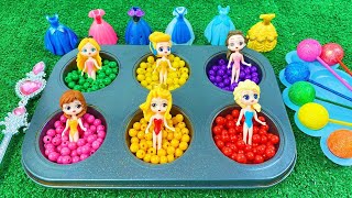 Satisfying Video l 6 Fruit Toys FROM Rainbow Lollipop Candy Stars AND Magic Painting Cutting ASMR [upl. by Norling]