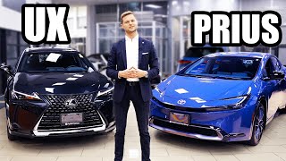 2023 Toyota Prius vs Lexus UX Walkaround amp Comparison [upl. by Eninahs891]