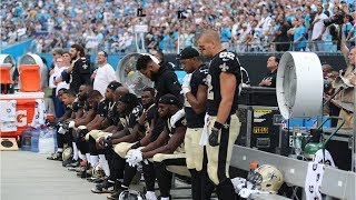 NFL players kneel during National Anthem in protest of Trumps comments [upl. by Ehudd765]