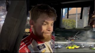 Myatt Sniders Reaction to Horrific Airborne Crash in Xfinity Race at Daytona [upl. by Berck]