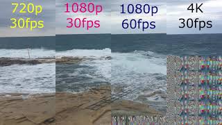 0041  720p at 30fps vs 1080p at 30fps vs 1080p at 60fps vs 4K at 30 fps iPhone 6s Plus [upl. by Aehta410]