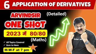 Application of Derivatives One shot video for Class 12 Maths NCERT for CBSE Boards 2023 [upl. by Behnken]