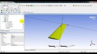 Ansys DesignModeler  How to create 3D wing using airfoil [upl. by Latta]