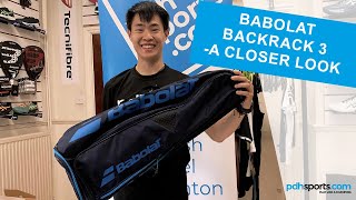 Babolat Backrack 3 Backpack review by pdhsportscom [upl. by Raffo]