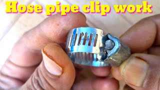 How hose clip work  pipe clamps  hose pipe clamp  hose pipe clip work in hindi [upl. by Hausner]