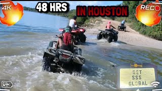 48 HRS IN HOUSTON TEXAS ATV RIDING  MORE 🫣 viralvideo houston smallyoutuber subscribe [upl. by Rosenquist]