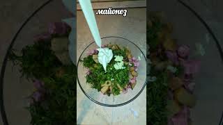 Салат из консервированных овощей еда рецепты рецепт вкусно кулинария cooking кухня food [upl. by Atnomed]