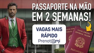 CONSIGA VAGAS MAIS RÁPIDO Agendamento Passaporte Prenotami Consulado São Paulo [upl. by Alliuqat957]