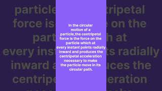 Centripetal Force Definitionshorts physics centripetalforce jee2025 neet2025 [upl. by Tryck]