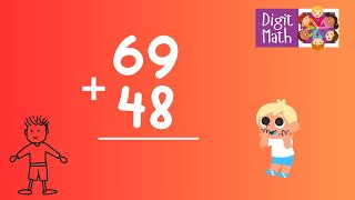 Adding 2Digit Numbers With Regrouping  DoubleDigit Addition  Elementary Math [upl. by Odelet]