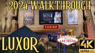 2024 Luxor Hotel amp Casino Las Vegas  Walkthrough  Tour [upl. by Sylvie]