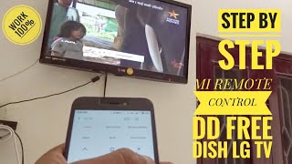 MI REMOTE APP CONTROL LG TV DD FREE DISH  HOW TO USE XIAOMI REDMI REMOTE IR BLASTER INFERRED RAYS [upl. by Hoffmann847]