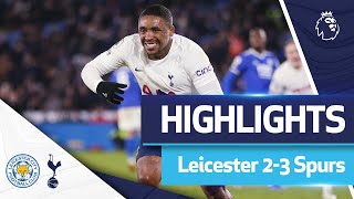 Bergwijn scores TWICE after 95th minute to win it  LEICESTER 23 SPURS  EXTENDED HIGHLIGHTS [upl. by Deaner]