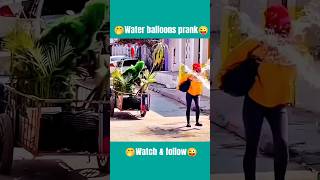 Throwing water balloons prank 😜🤡  water balloons prank  full video on channel ‎justfun3004q6h [upl. by Lladnar359]