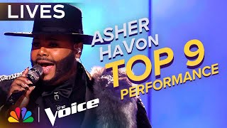 Asher HaVon Performs Beyoncés quotIrreplaceablequot  The Voice Lives  NBC [upl. by Nylidam]