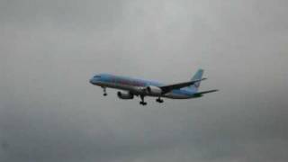 thomson boeing 757 landing manchester [upl. by Electra99]