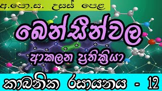 Oraganic chemistry lesson 12  chemistry lessons sinhala medium  බෙන්සීන්වල ආකලන ප්‍රතික්‍රියා [upl. by Pavlish239]