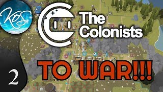 The Colonists Ep 2 TOWER THIEVERY  Scenario 4 War  Lets Play Gameplay [upl. by Ralat780]