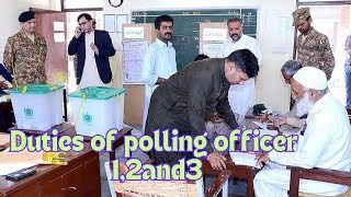 Election Duties of polling officers  P1 P2  P3  Lok sabha 2024abujaniofficial [upl. by Idnahc540]