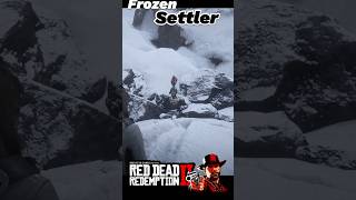 Frozen Settler 🥶🥶🥶  Red Dead Redemption 2 rdr2 rdr2gameplay rdr2secret gaming viralvideo [upl. by Eeresid]