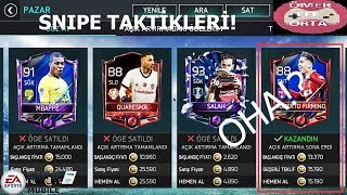 3 DAKİKADA 500000 COİNS SÜPER SNİP TAKTİĞİ FIFA MOBILE 18 [upl. by Palmira]