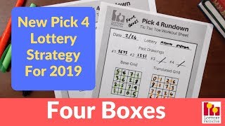 New Pick 4 Lottery Strategy  Four Boxes [upl. by Nitsruk194]