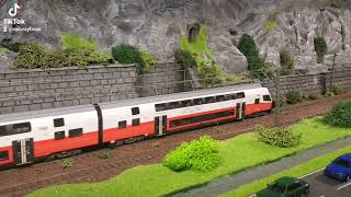 Modellbahnvideo 187 Jägerndorfer Cityshuttle Dosto Neues Design ÖBB [upl. by Mel]