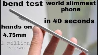 SLIMMEST PHONE OF ALL TIME 45mm SLIM BEND TEST [upl. by Keri]