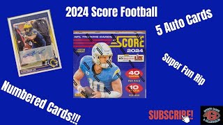 2024 Score Football Hobby Box [upl. by Jahdol115]