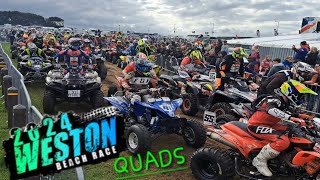 Weston Beach Race 2024 Quads [upl. by Nojad]