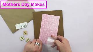 Mothers Day Card Tutorial  The Works Stores [upl. by Singleton]