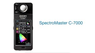 Sekonic Spectrometer C7000 [upl. by Cloe]