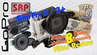 SRP BlurFix 33 52mm55mm Adapters and Filters for GoPro Hero  REVIEW [upl. by Atirac]