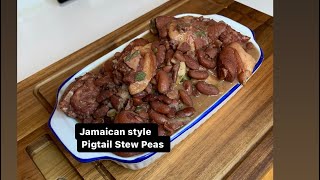 How To Make Jamaican Stew Peas With Pigtail  Stew With Pigtail Jamaican Style [upl. by Ainessey53]