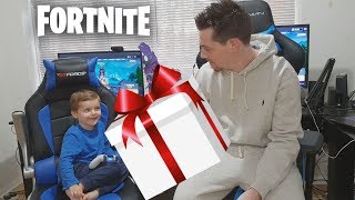 TRUMAnn Gifting VBucks To 5 YEAR OLD KID NEW EPIC Outfit amp items Fortnite [upl. by Hightower]