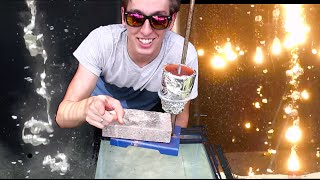 Pouring Molten Metals into Water COOL Aluminum Thermite Lead  More [upl. by Plath]