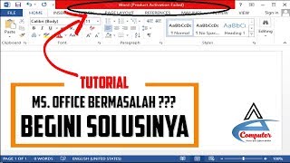 Cara Menghilangkan Product Activation Failed Microsoft Office 2016 [upl. by Erodeht]