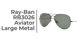 RayBan RB3026 Aviator Large Metal II Sunglasses Short Review [upl. by Reivax784]